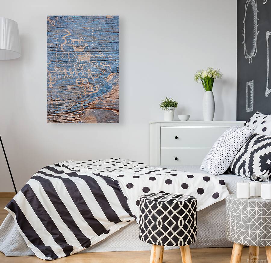 Petroglyphs in Valley of Fire State Park Nevada USA Reproduction