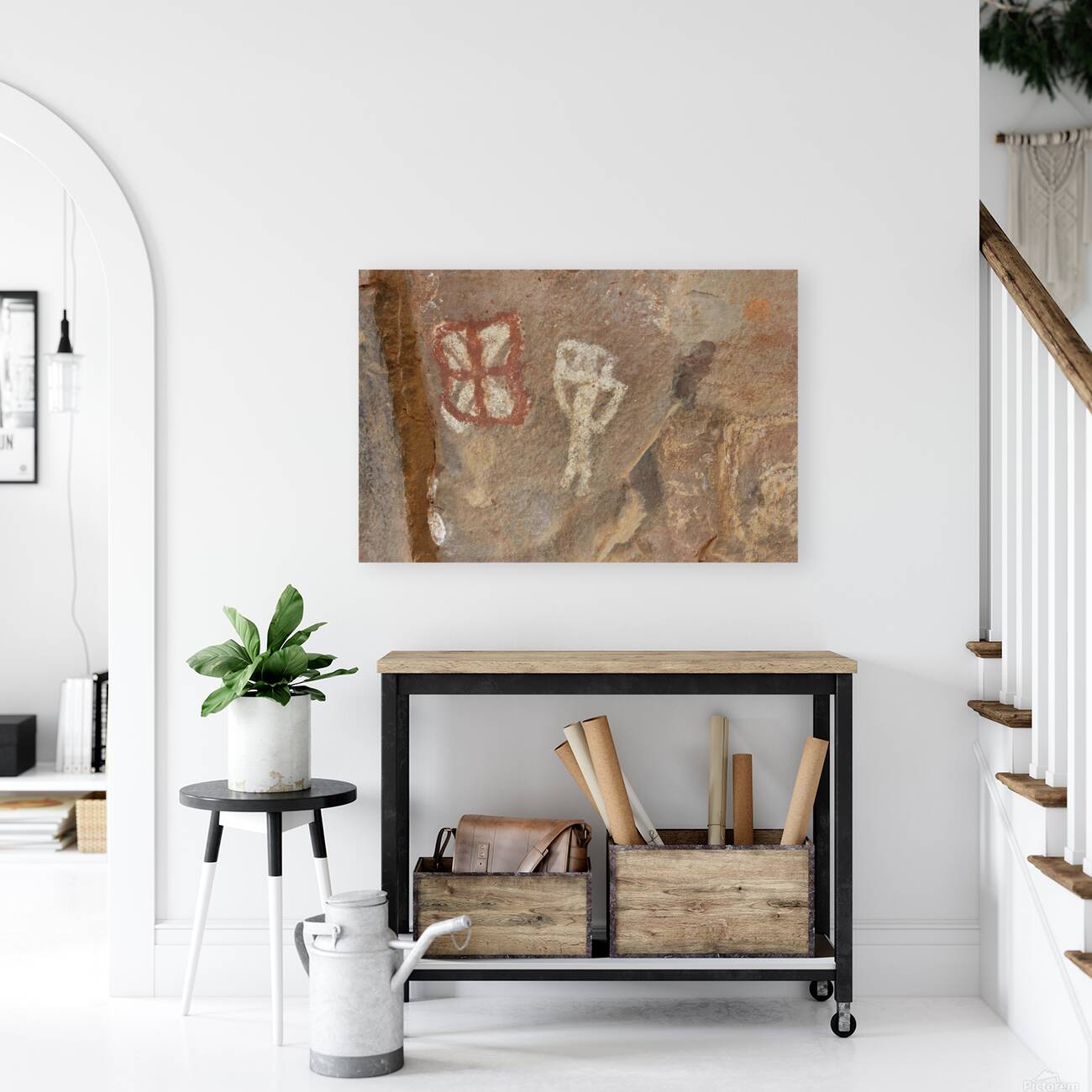 Petroglyphs at the Palatki Ruins Arizona USA Reproduction