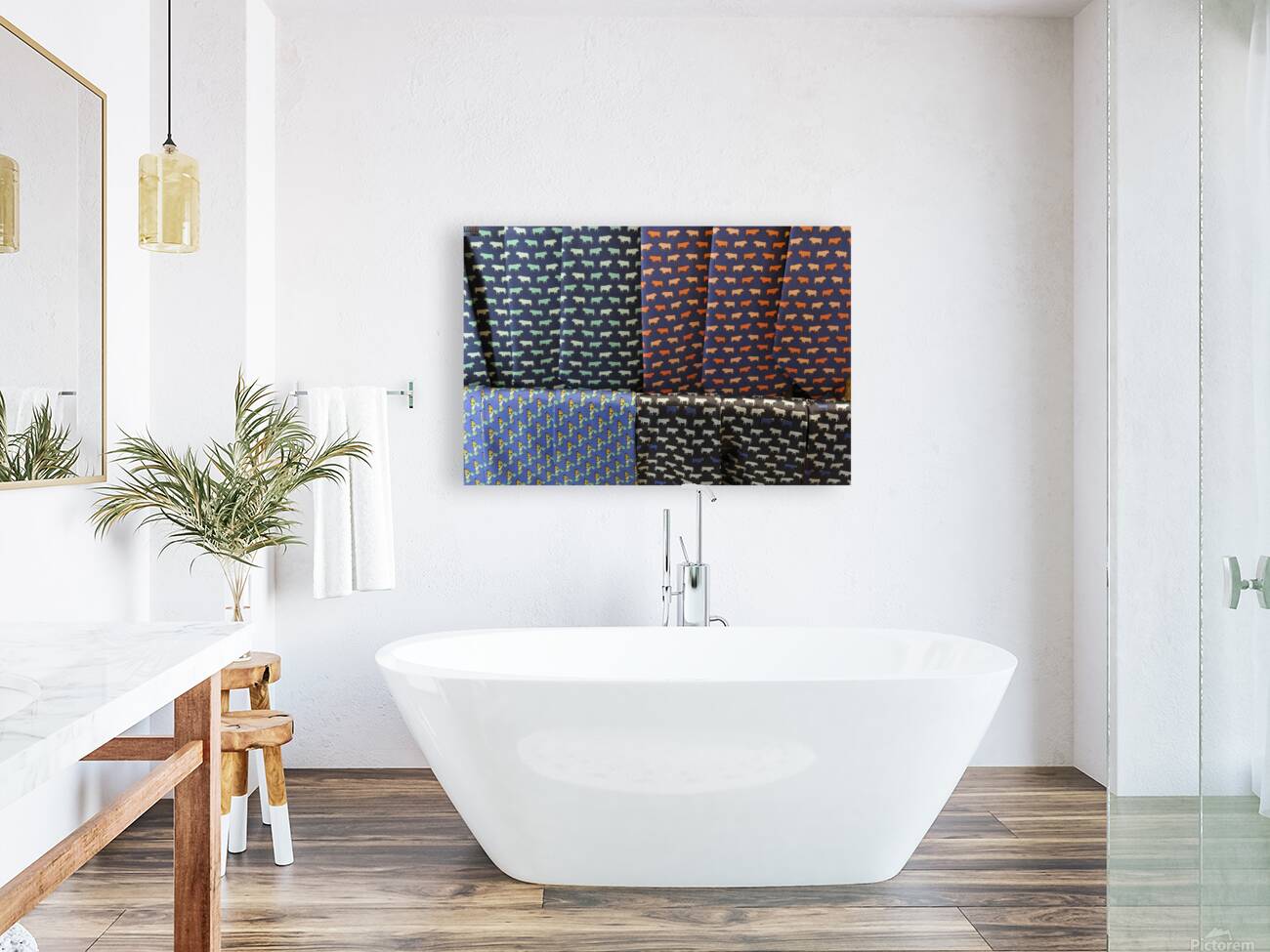 Textile with bull design Carrera de Espinel Ronda Málaga Andalusia Spain Reproduction