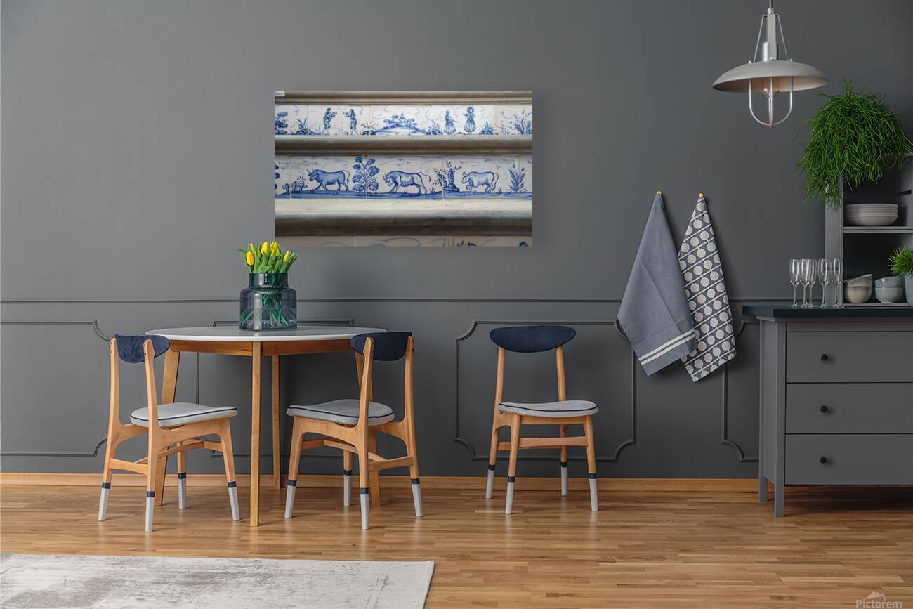 Ceramic tile stairs Plaza de Toros Bullring  Ronda Málaga Andalusia Spain Reproduction