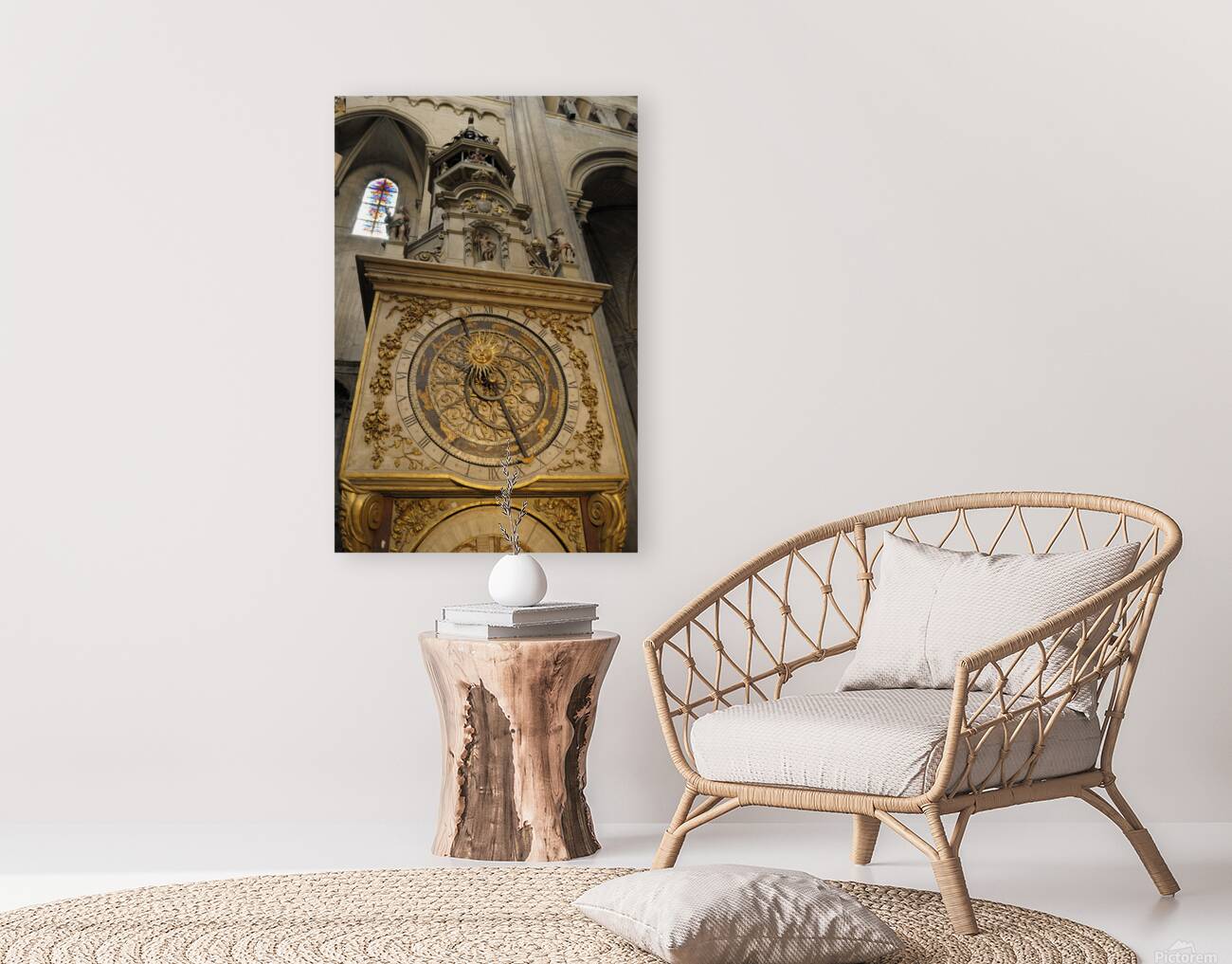 Lyon astronomical clock Cathedrale Saint Jean Baptiste Lyon France Reproduction