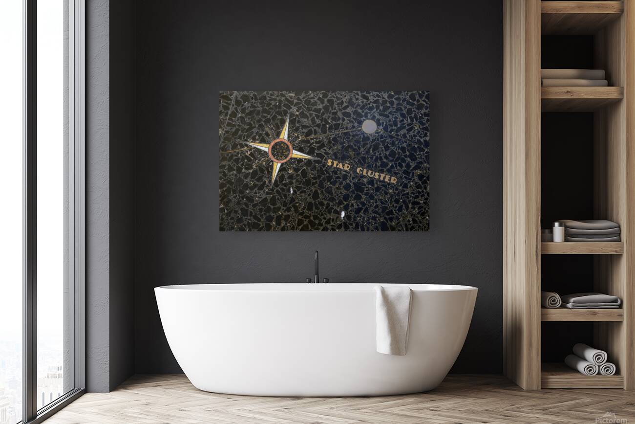 Star chartcelestial map by Oskar J.W. Hansen Hoover Dam Arizona Nevada USA Reproduction