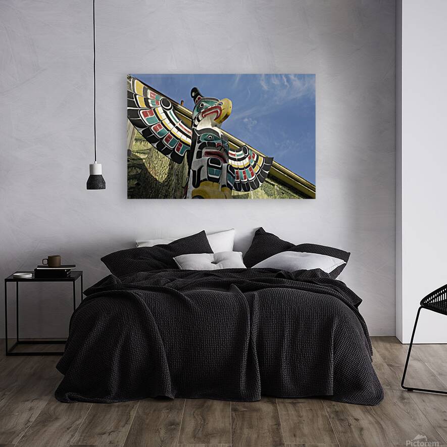 Thunderbird Above Killer Whale   Carver: Harold Alfred 1990. Cowichan Valley Vancouver Island British Columbia Canada. Reproduction