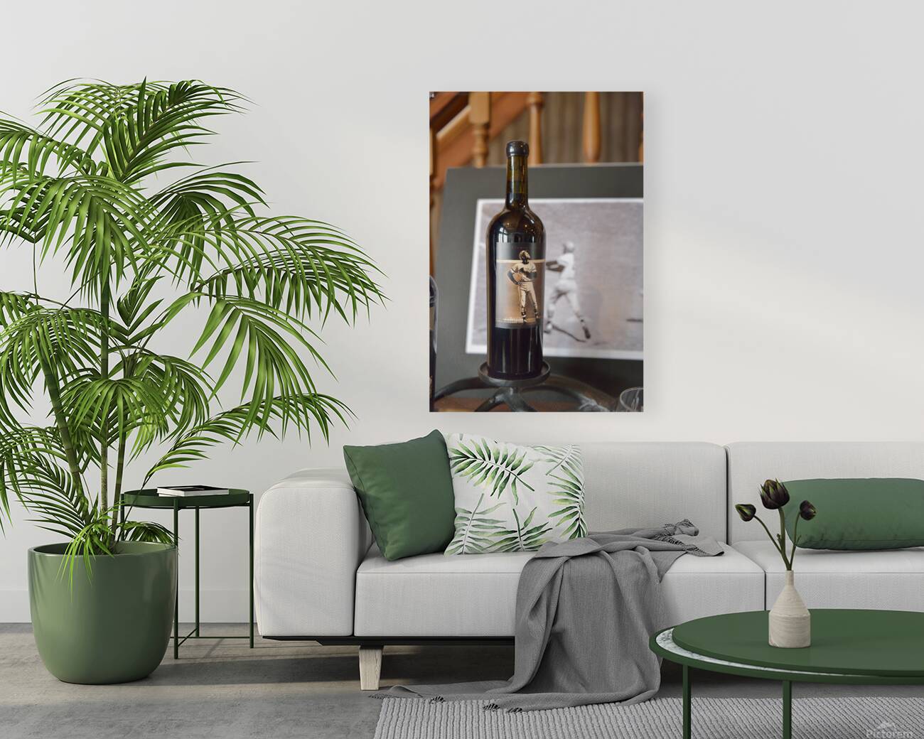 Bottle of Zinfandel wine with Roberto Clemente label The Clemente Museum. Pittsburgh Pennsylvania Reproduction