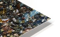 Detail image of rocks and shells on the beach HD Metal print