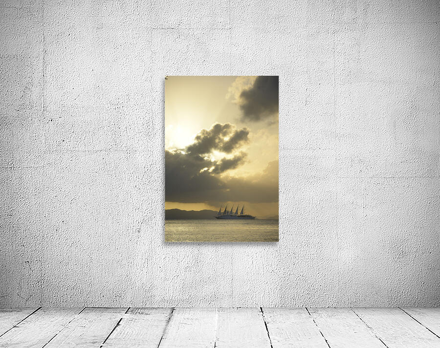 The large luxury sailboat Club Med 2 Wall Preview