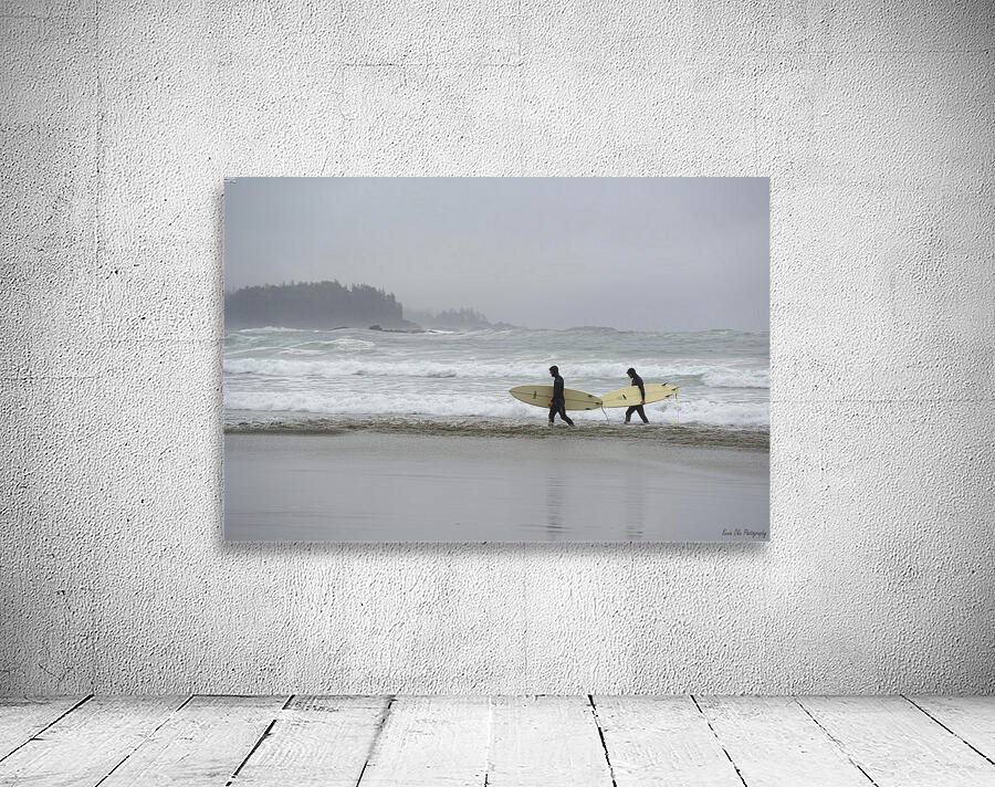 Surfing at Florencia Beach Wall Preview