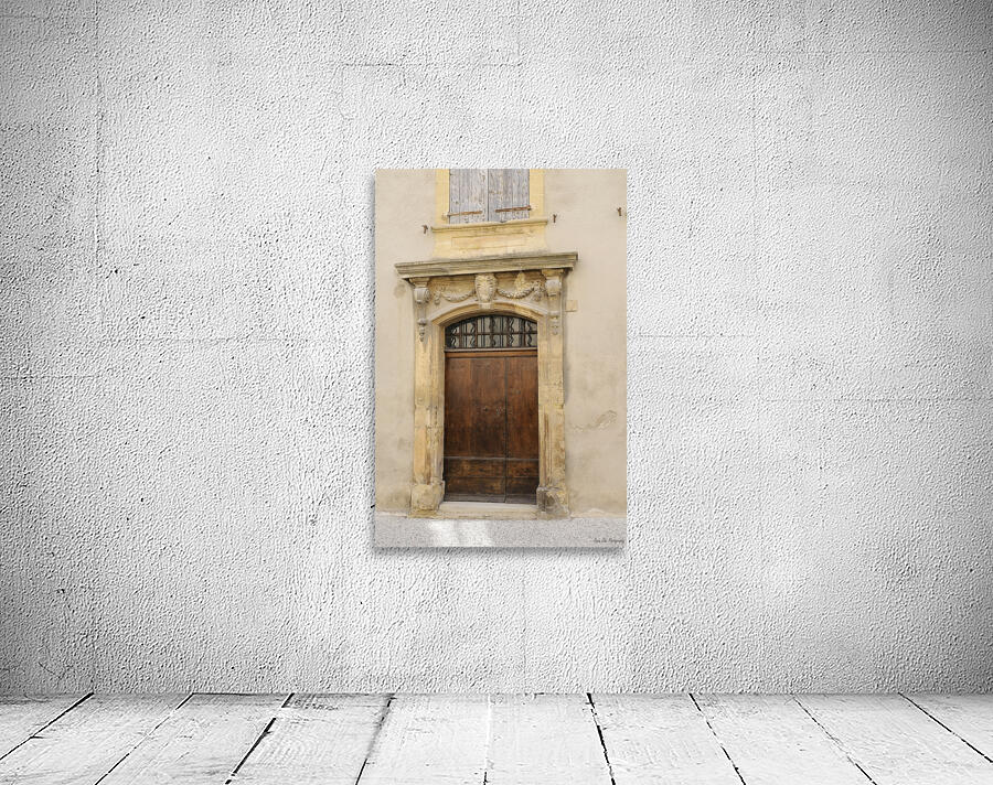 Ornate entry door in Lourmarin Wall Preview