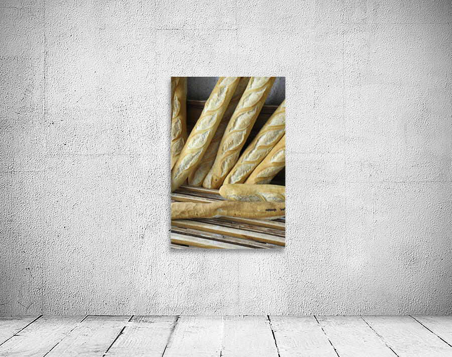 Fresh baguettes for sale Wall Preview
