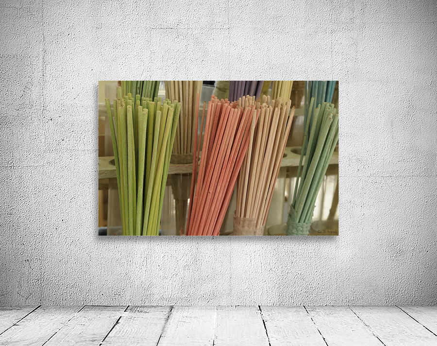 Colorful incense for sale at the Lourmarin Friday market Wall Preview