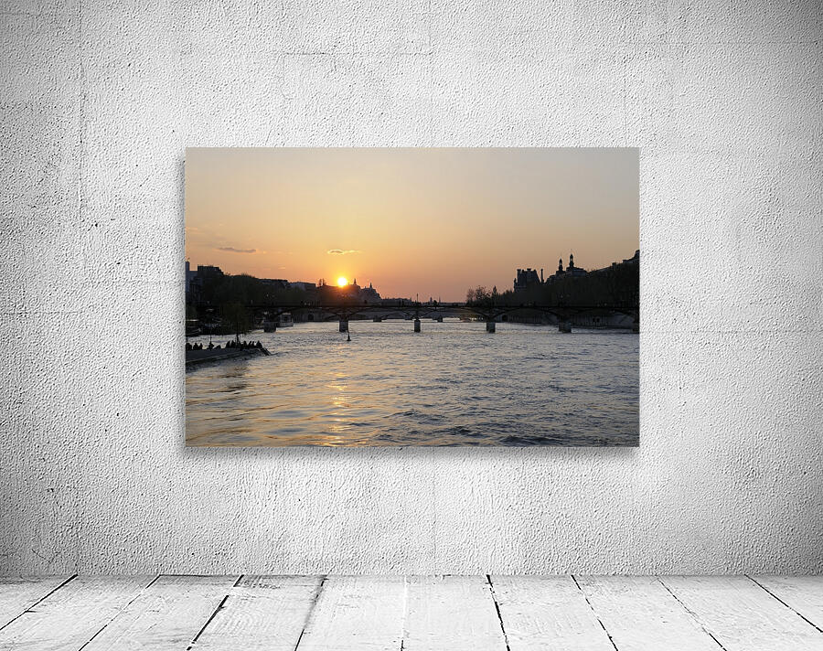 Seine River Sunset -  Paris Wall Preview