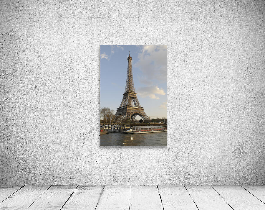 Sightseeing boats and the Eiffel Tower Paris Wall Preview
