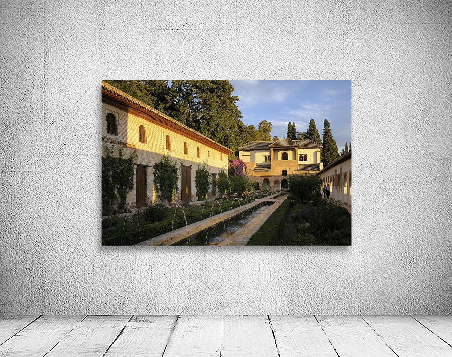 Patio de la Acequia   Generalife The Alhambra Granada Andalusia Spain Wall Preview