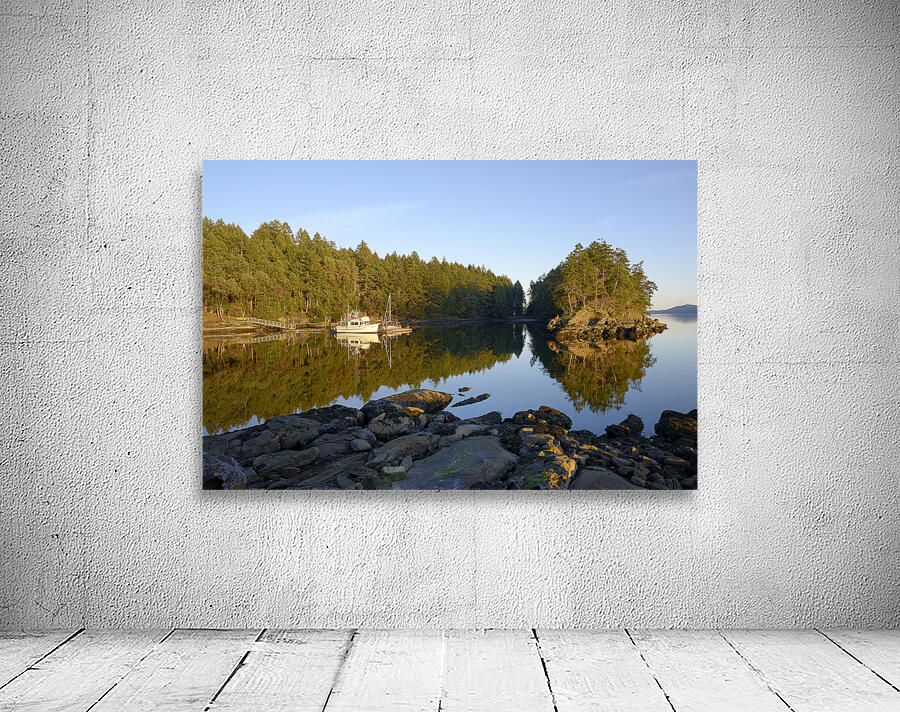 Pleasure boats at the wharf in Conover Cove Wall Preview