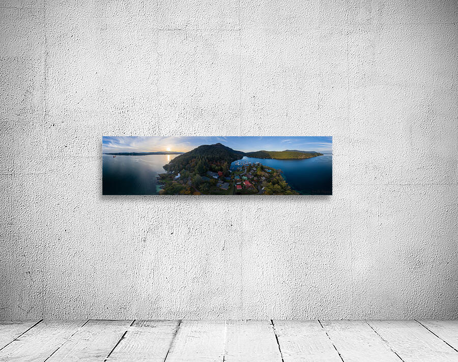 Genoa Bay sunset - Vancouver Island Wall Preview