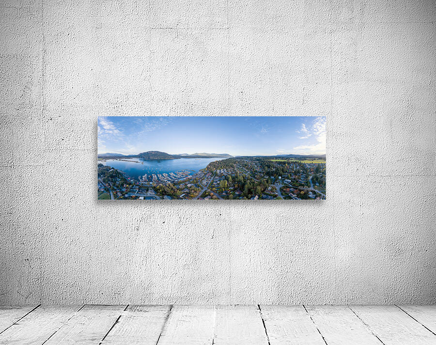 Cowichan Bay Panorama - Vancouver Island Wall Preview