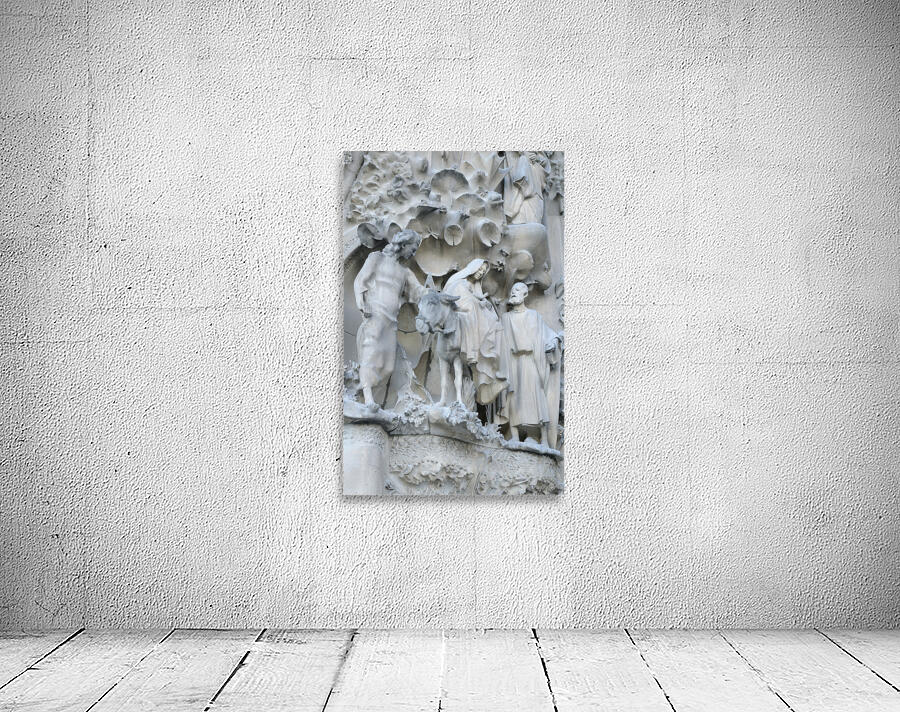 Nativity Façade La Sagrada Família Temple Expiatori de la Sagrada Família Barcelona Spain Wall Preview