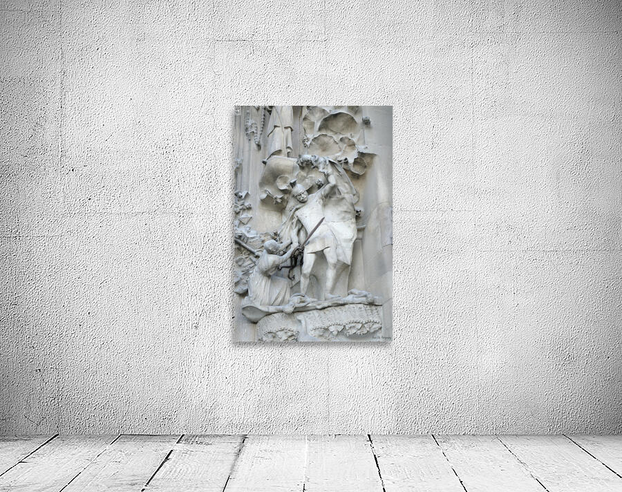 Nativity Façade La Sagrada Família Temple Expiatori de la Sagrada Família Barcelona Spain Wall Preview