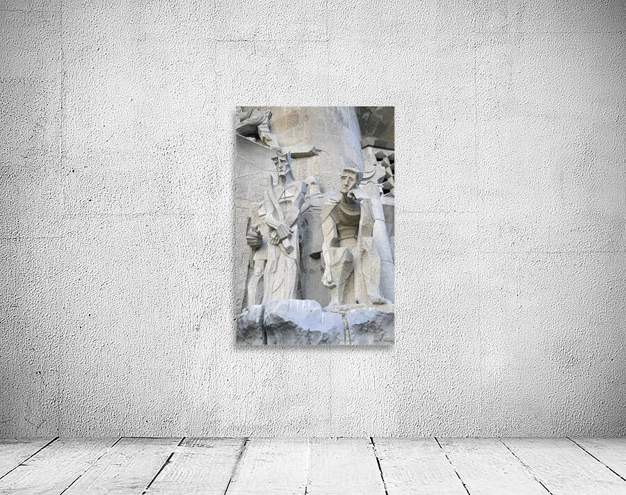 Passion Façade La Sagrada Família Temple Expiatori de la Sagrada Família Barcelona Spain Wall Preview