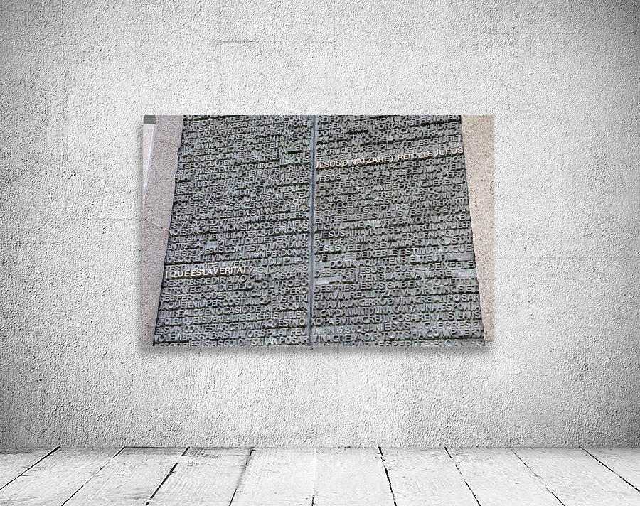 The doors of the Passion Facade La Sagrada Família Temple Expiatori de la Sagrada Família Barcelona Spain Wall Preview