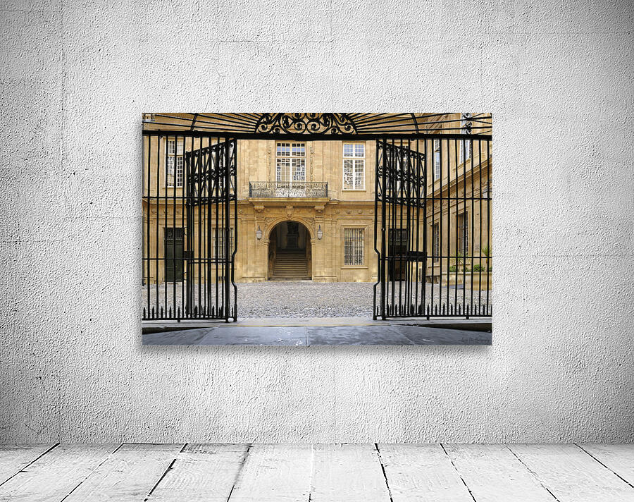 Entrance gate at the Hotel de Ville. Aix-en-Provence. France Wall Preview