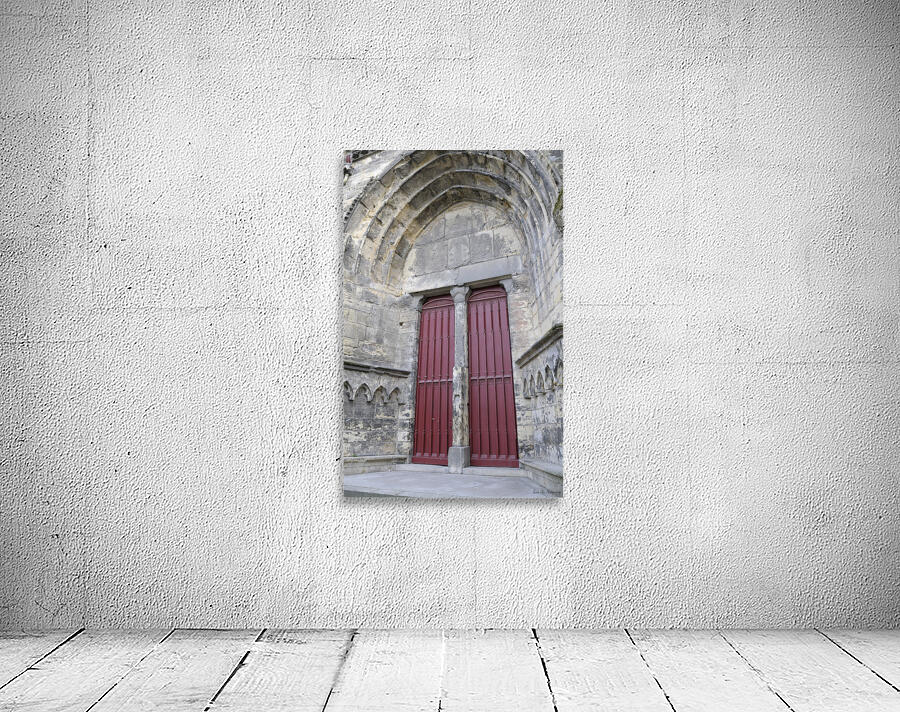Entrance door. Cathedrale St-Cyr-Sainte Julitte. Nevers. France Wall Preview