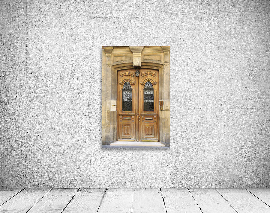 Carved door. Aix-en-Provence. Provence-Alpes-Cote dAzur. France Wall Preview