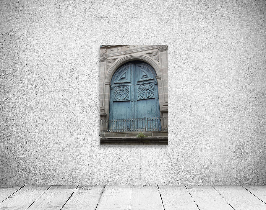 Entrance door to the Basilica La Merced. Quito. Ecuador Wall Preview