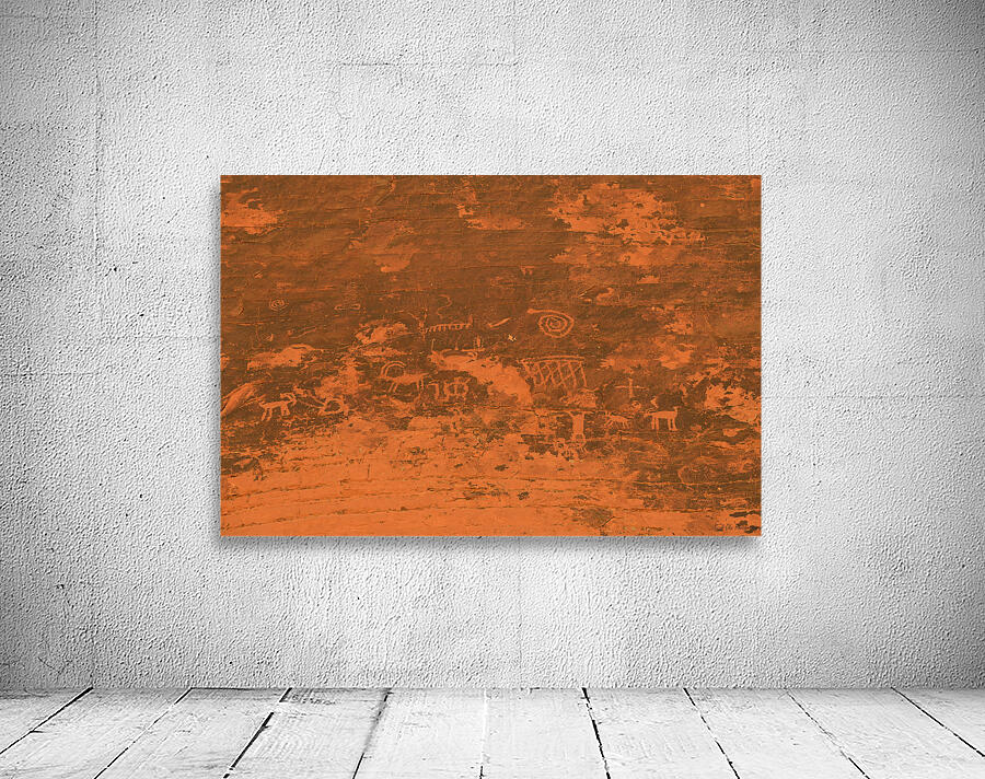 Petroglyphs near Atlatl Rock Valley of Fire State Park Nevada USA Wall Preview