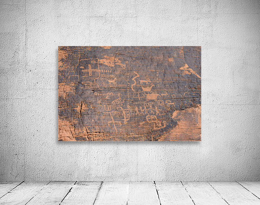 Petroglyphs in Valley of Fire State Park Nevada USA Wall Preview
