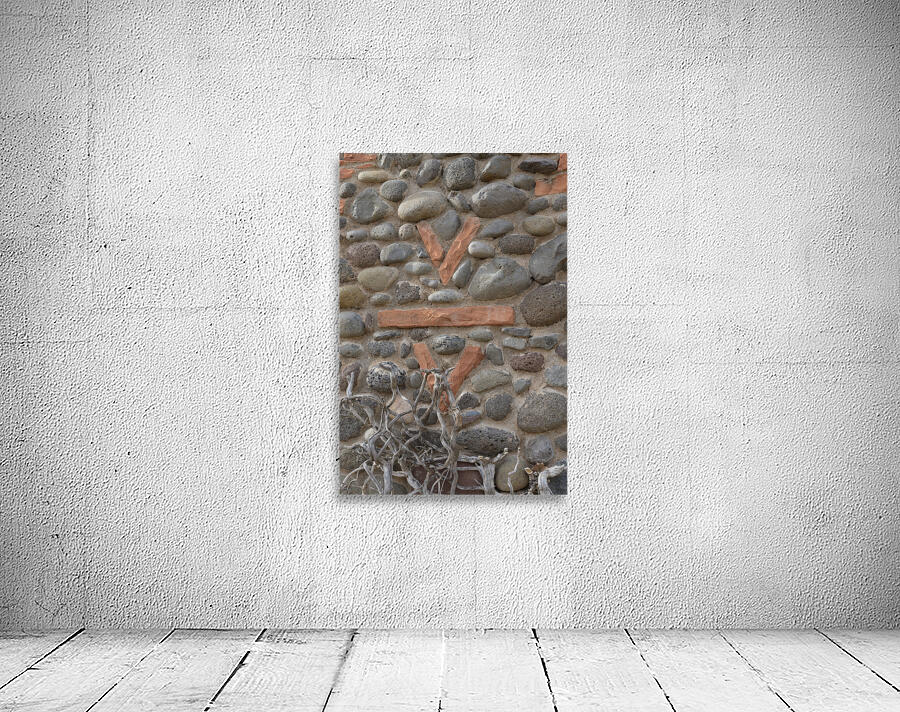 V Bar V stone ranch sign at Crane Petroglyph Heritage Site in Verde Valley Arizona Wall Preview