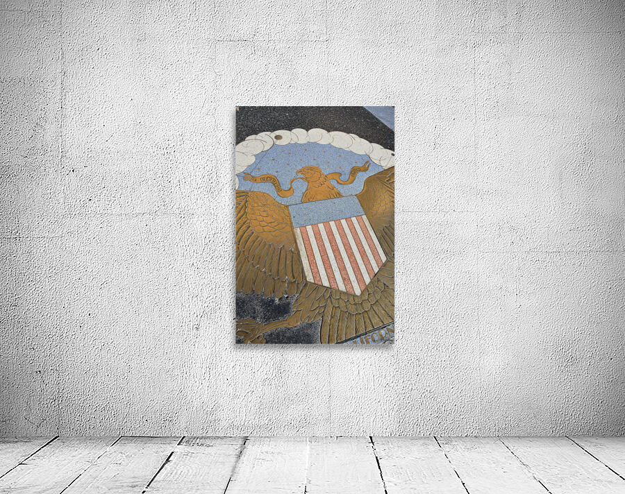 Bas relief plaque of the American Eagle. Hoover Dam Arizona Nevada USA Wall Preview