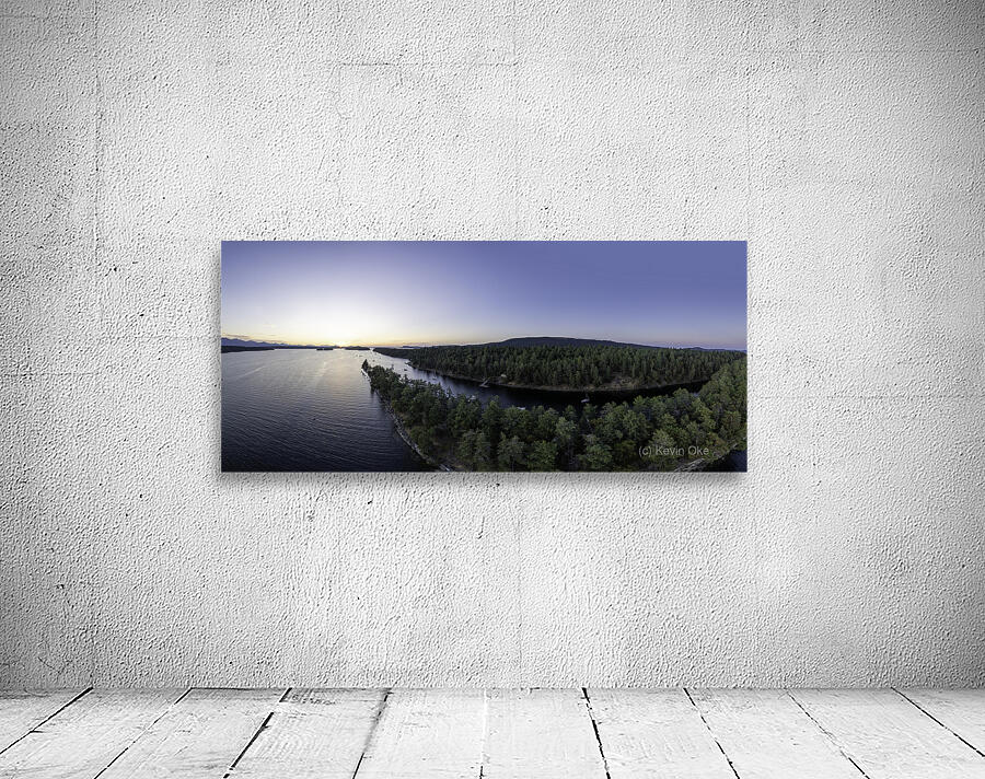 Wallace Island Panorama Wall Preview