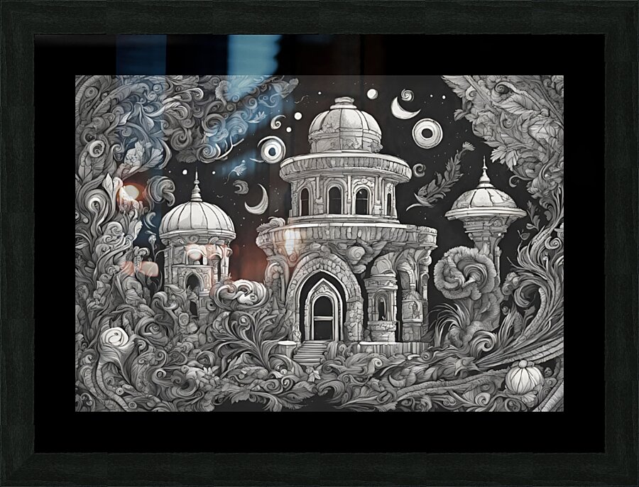 The Hidden Temple  Picture Frame print