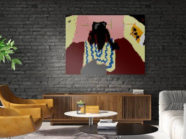 monster crawling out of tv by A R G