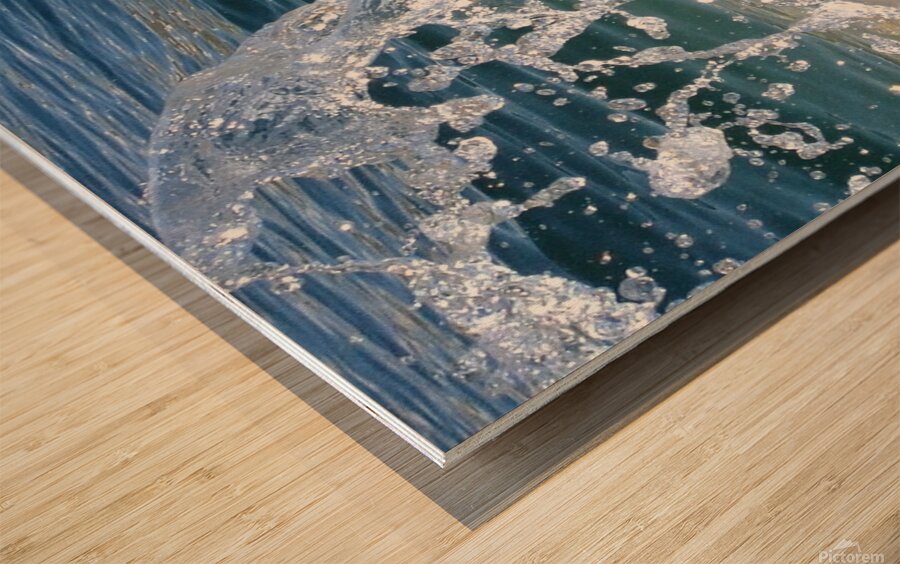 Water splash  Wood print