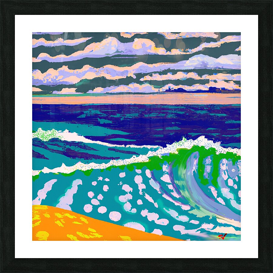 Passing swells Picture Frame print