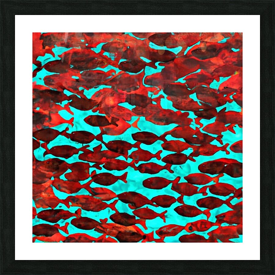 Red fish Picture Frame print