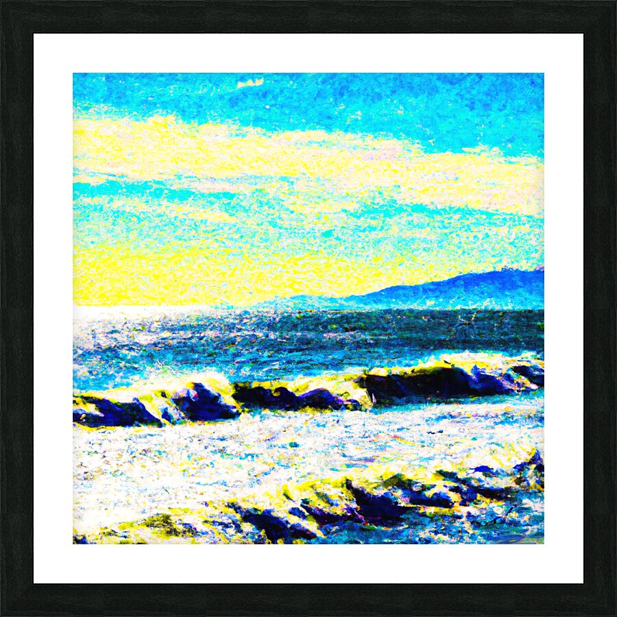 Blustery Coast Picture Frame print