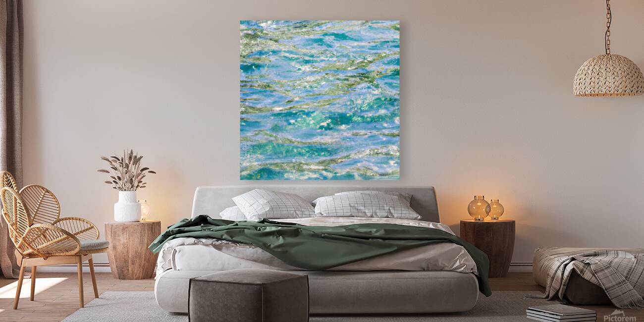 Light blue ocean surface Reproduction