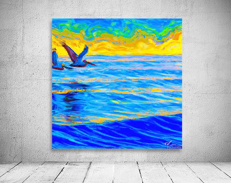Evening Pelicans  Wall Preview