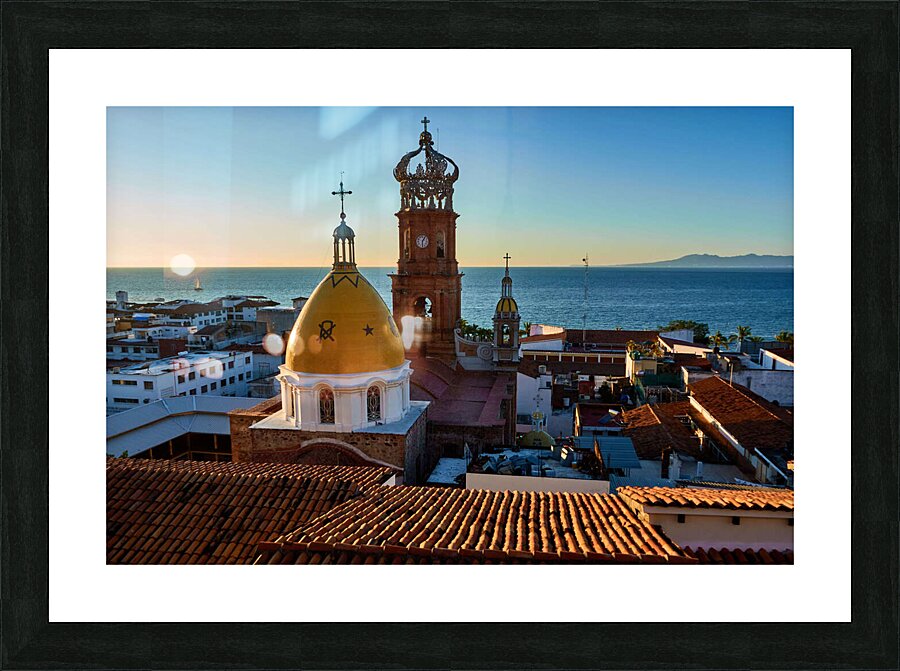 Our Lady sunset Picture Frame print