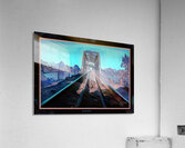 RAILROAD GOTHIC CALGARY TRAIN BRIDGE IN INGLEWOOD Acrylic Print