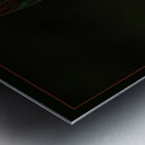 HUMMINGBIRD FLYING TO FEEDER Metal print