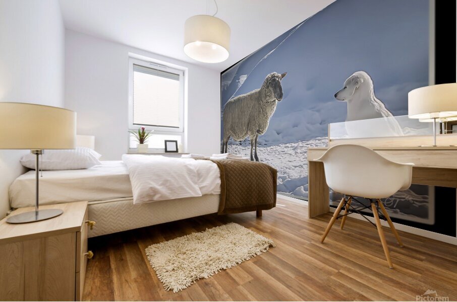 BILATERAL HERDING Mural print