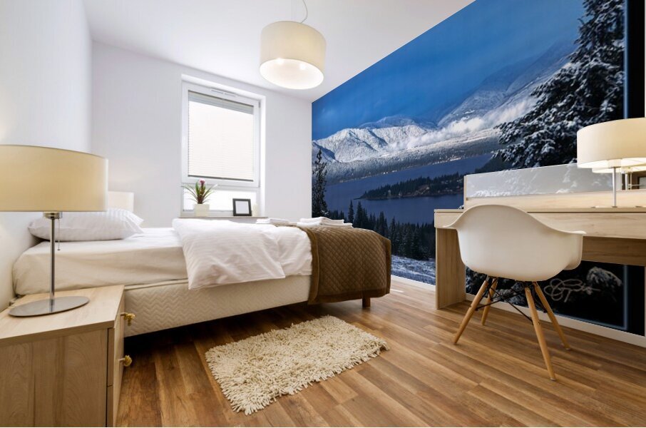 A WINTERY DAY Mural print