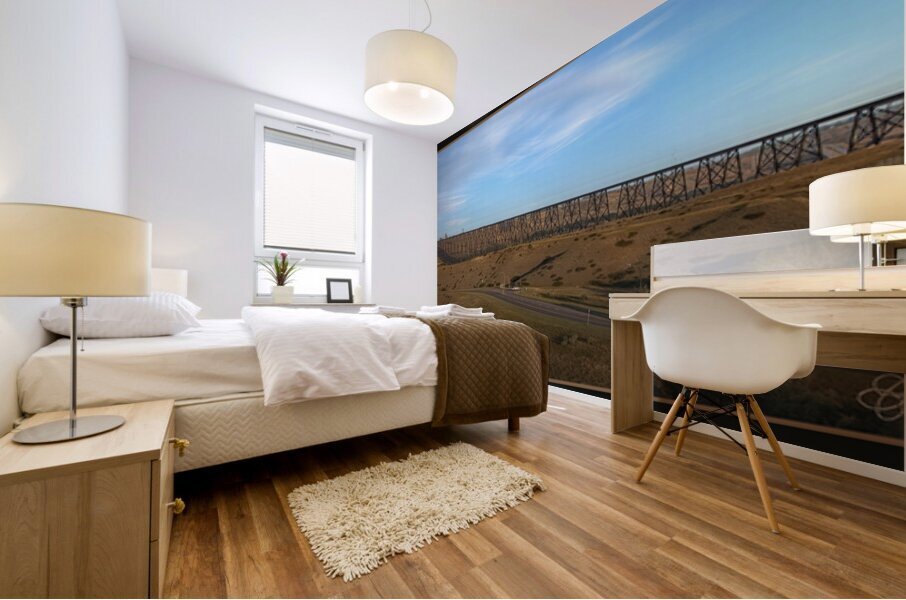 LETHBRIDGE TRESTLE TRAIN BRIDGE Mural print