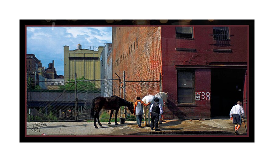 BACKSIDE OF NEW YORK Impression et Cadre photo