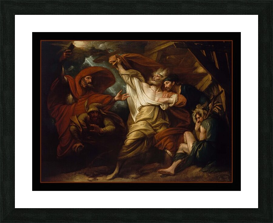 Shakespeare King Lear Act III scene 4 Picture Frame print