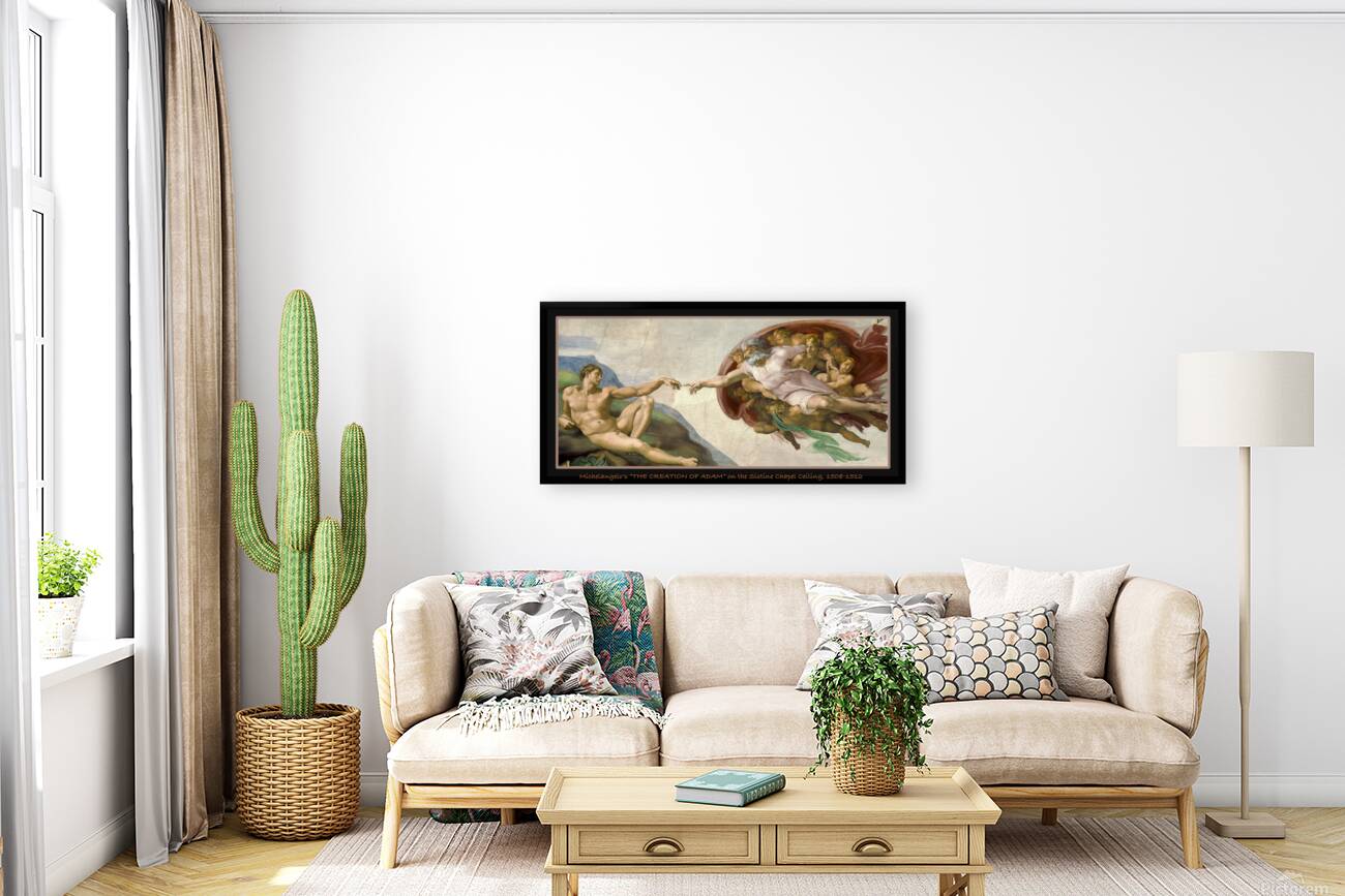 Michelangelo THE CREATION OF ADAM Sistine Chapel Reproduction